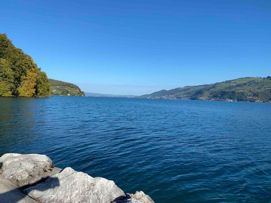 See Und Berge Garden Faulensee Exterior foto